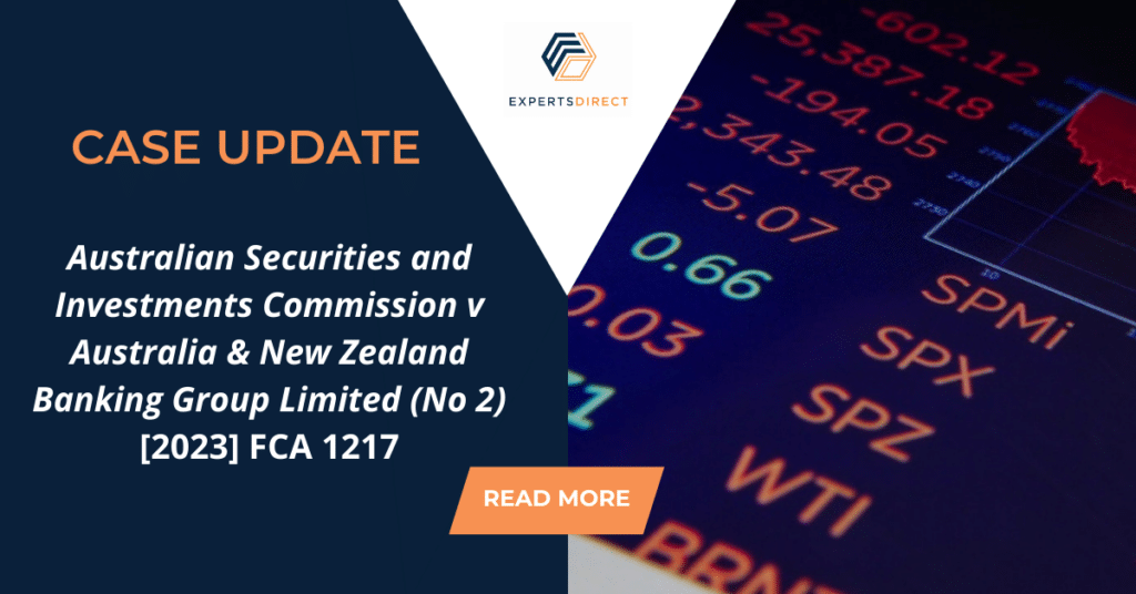 Australian Securities and Investments Commission v Australia & New Zealand Banking Group