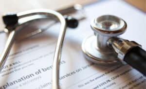 stethoscope and document